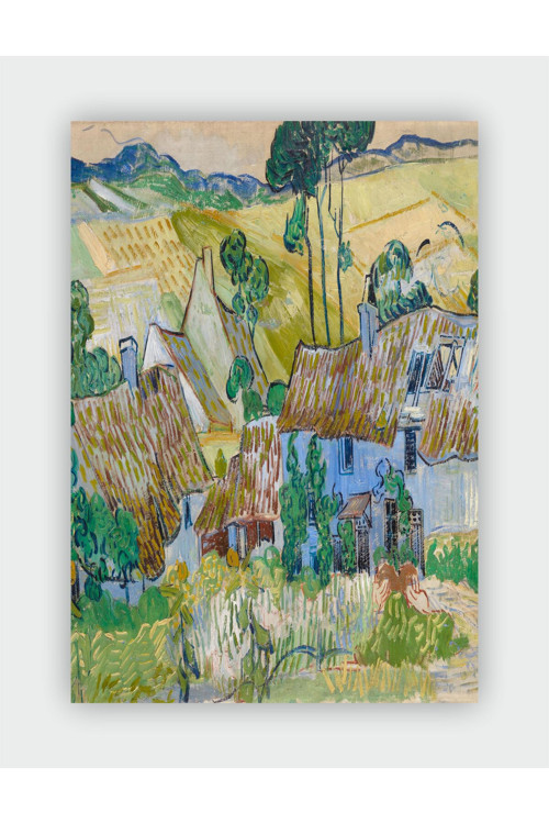 Farms Near Auvers Vincent Van Gogh Duvar Posteri - Kalın Kağıt - Çerçevesiz