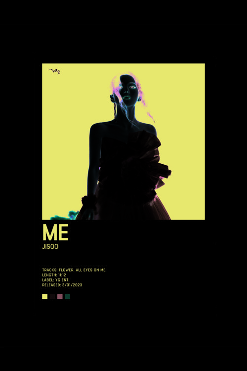 Jısoo Me K-Pop Duvar Posteri - Duvar Dekoru - Kalın Kağıt - Çerçevesiz