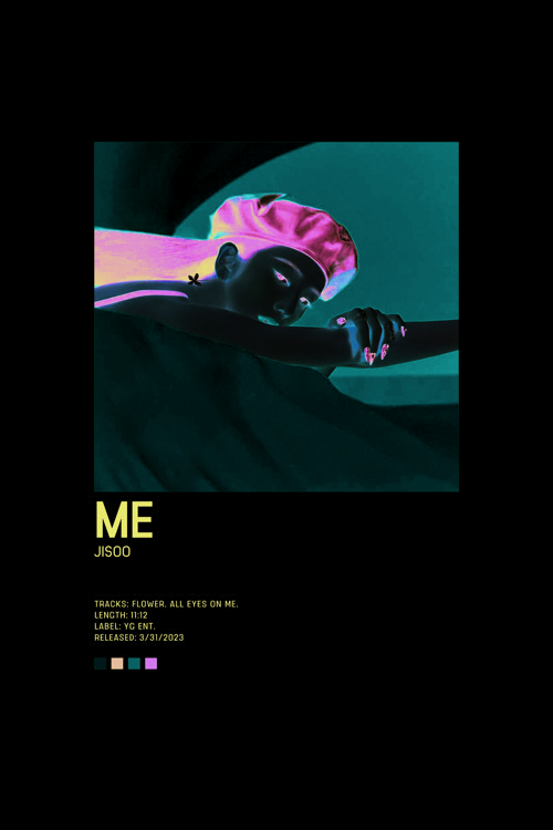 Jısoo Me K-Pop Duvar Posteri - Duvar Dekoru - Kalın Kağıt - Çerçevesiz