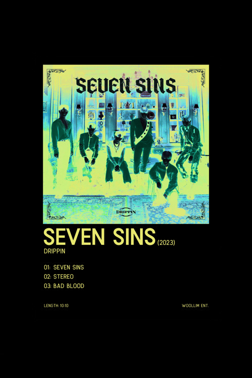 Drıppın Seven Sins K-Pop Duvar Posteri - Duvar Dekoru - Kalın Kağıt - Çerçevesiz