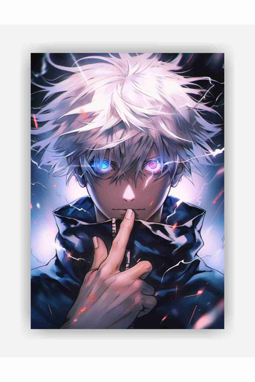 Jujutsu Kaisen Satoru Gojo Anime Manga Duvar Posteri - Kalın Kağıt - Çerçevesiz