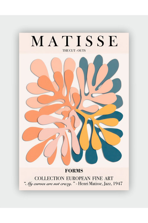 Forms Henri Matisse Duvar Posteri - Kalın Kağıt - Çerçevesiz