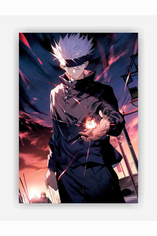 Jujutsu Kaisen Satoru Gojo Anime Manga Duvar Posteri - Kalın Kağıt - Çerçevesiz