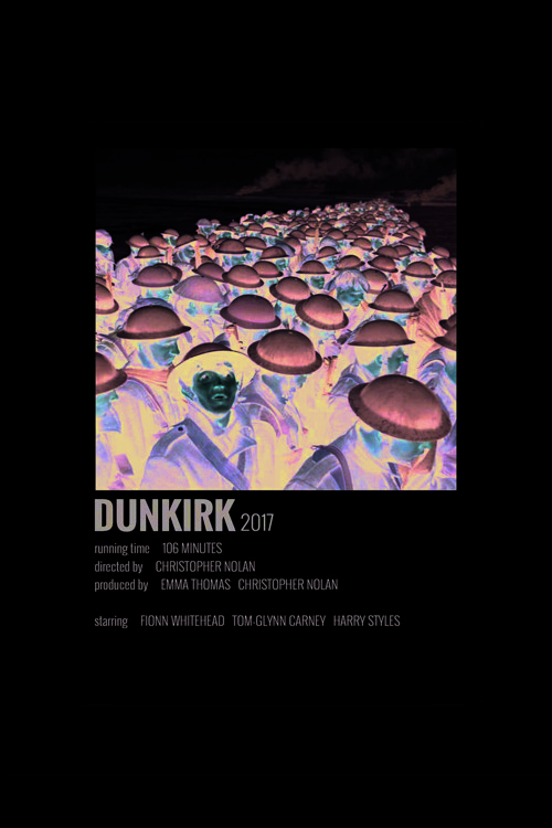 Dunkırk Film Info Card Bilgi Kartı Duvar Posteri