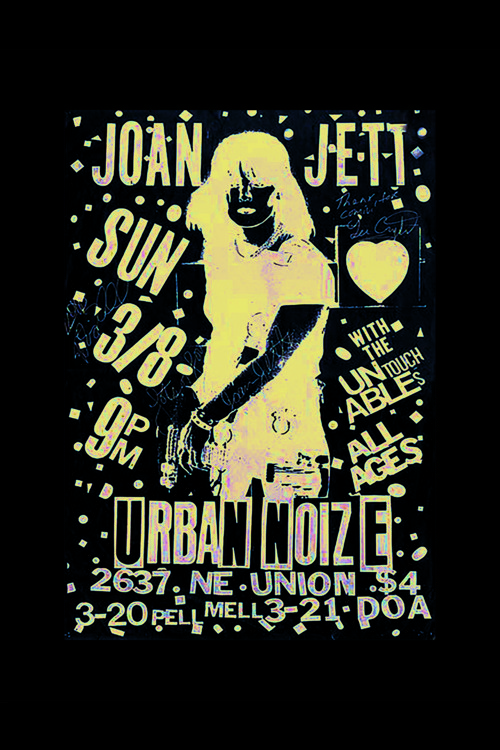 Joan Jett Punk Rock Metal Duvar Posteri - Kalın Kağıt - Çerçevesiz