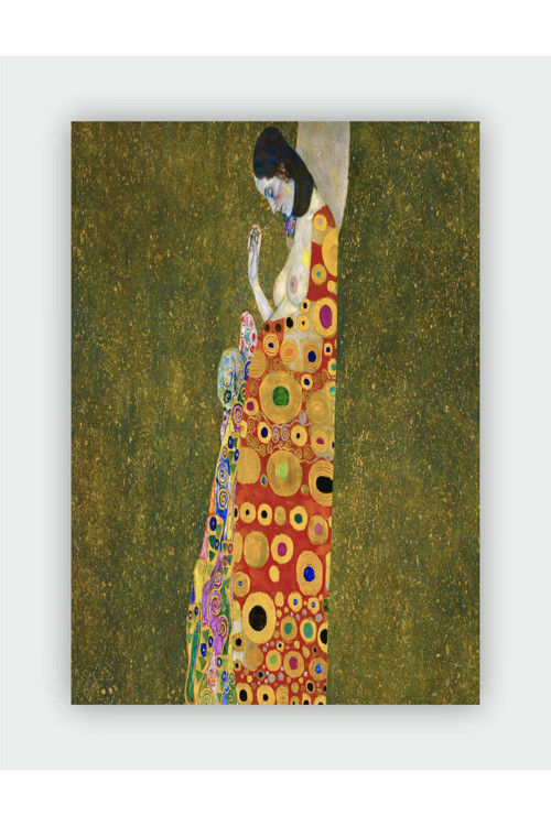 Hope Iı, 1907 - 1908 Gustav Klimt Duvar Posteri - Kalın Kağıt - Çerçevesiz
