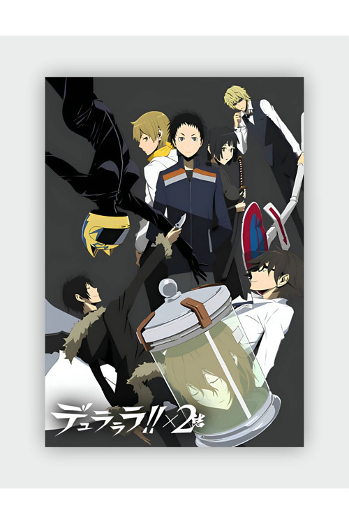Durarara!!X2 Ketsu Anime Hd Manga Duvar Posteri - Kalın Kağıt - Çerçevesiz