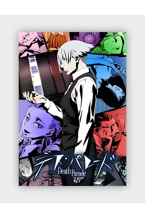 Death Parade - Ölüm Geçidi Anime Hd Manga Duvar Posteri - Kalın Kağıt - Çerçevesiz