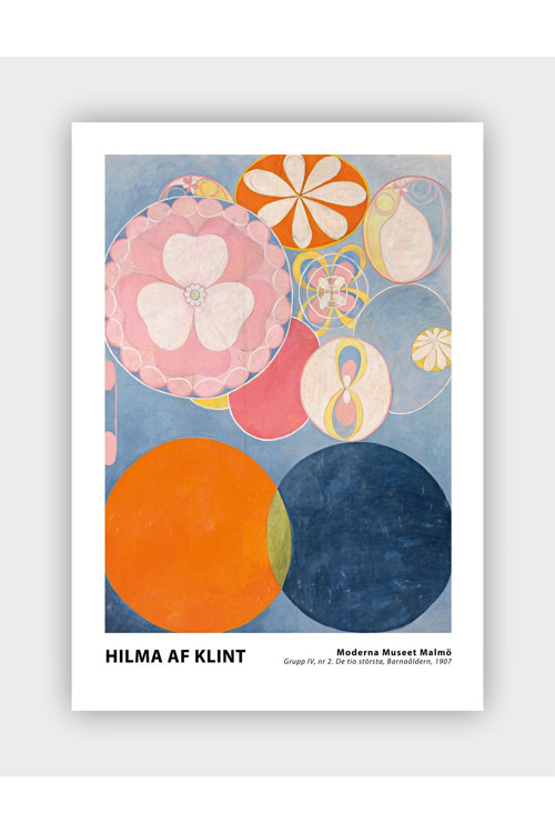 Grupp Iv, Nr 2 De Tio Största, Barnaaldern Hilma Af Klint Duvar Posteri - Kalın Kağıt - Çerçevesiz