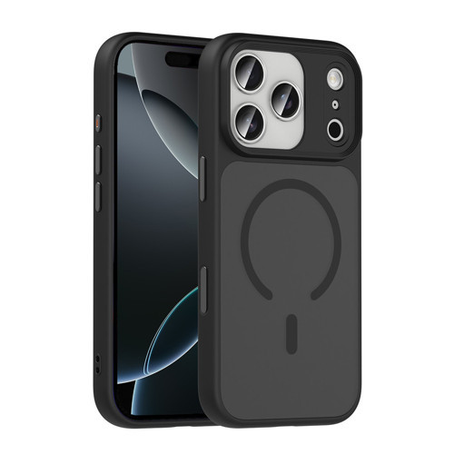 iPhone 17 Pro Max Kılıf Mat Arka Yüzey Wireless Şarj Özellikli Flet Magsafe Kapak