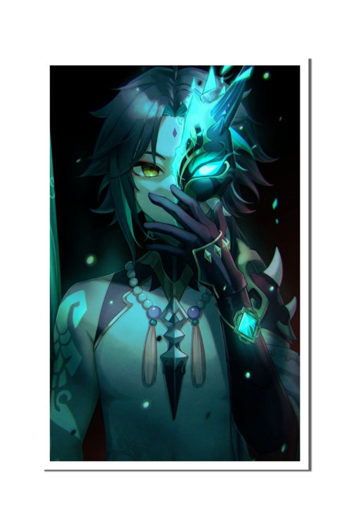 Genshin Impact Xiâo Anime Poster - Yüksek Çözünürlük Hd Duvar Posteri