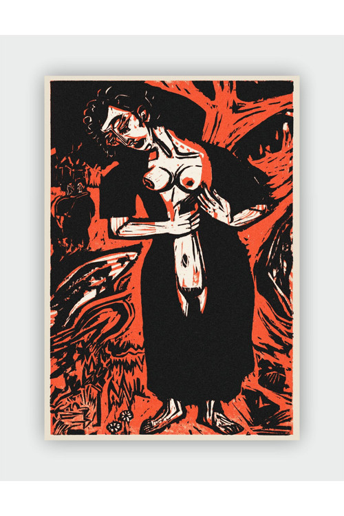 Ernst Ludwig Kirchner İntihar Expressionism Art Duvar Posteri - Kalın Kağıt - Çerçevesiz
