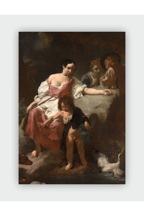 Giovanni Battista Piazzetta, Pastoral Scene Vintage Art Duvar Posteri - Kalın Kağıt - Çerçevesiz