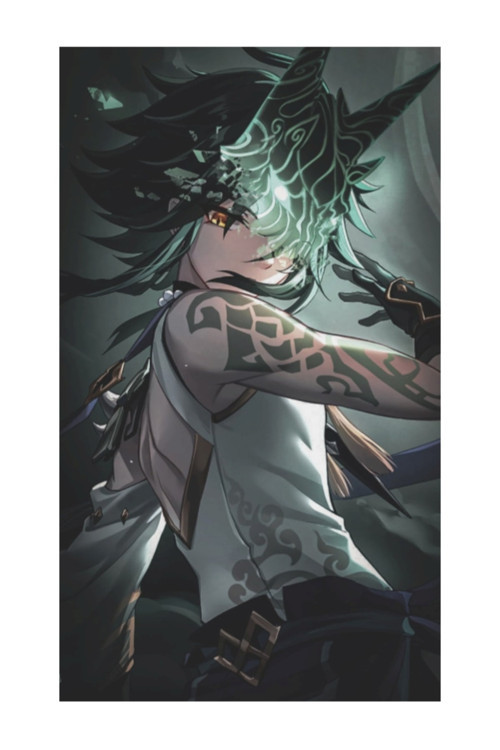 Genshin Impact Xiâo Gaming Anime Poster - Yüksek Çözünürlük Hd Duvar Posteri