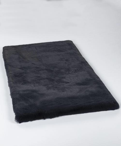 Palma Antrasit Peluş Daire Halı