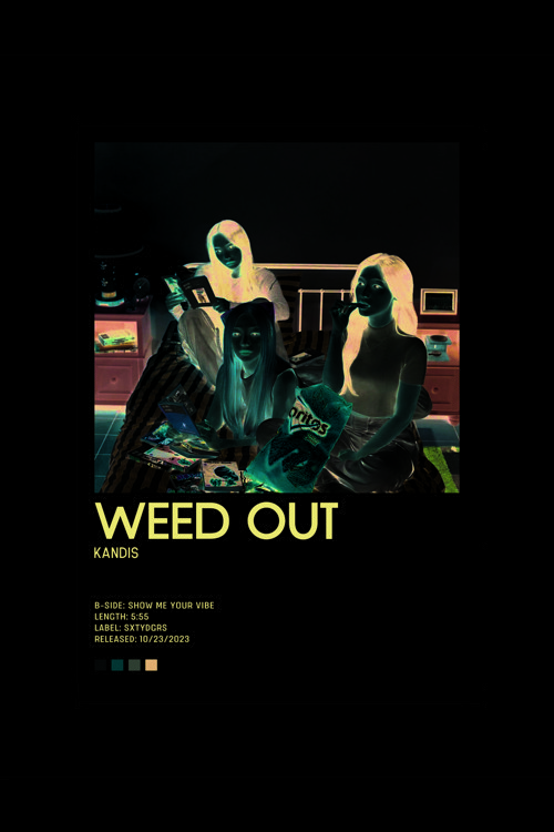 Kandıs Weed Out K-Pop Duvar Posteri - Duvar Dekoru - Kalın Kağıt - Çerçevesiz