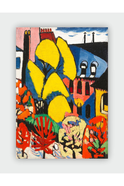 Henry Lyman Sayen Trees, 1914 Expressionism Art Duvar Posteri - Kalın Kağıt - Çerçevesiz