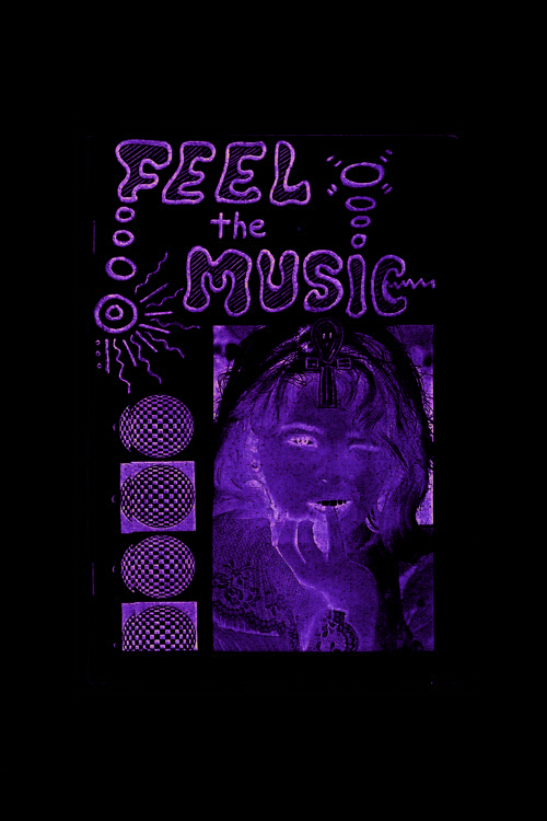 Feel The Music Punk Rock Metal Duvar Posteri - Kalın Kağıt - Çerçevesiz