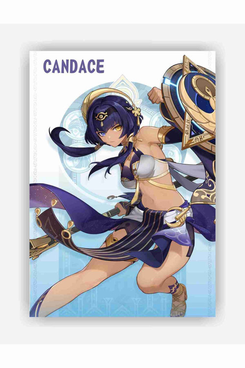 Genshin Impact Candace Gaming Anime Duvar Posteri - Kalın Kağıt - Çerçevesiz