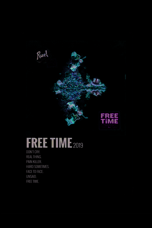 Free Time Duvar Posteri - Duvar Dekoru - Kalın Kağıt - Çerçevesiz