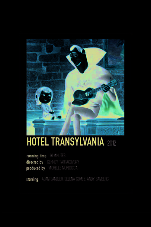 Hotel Transylvania Film Info Card Bilgi Kartı Duvar Posteri
