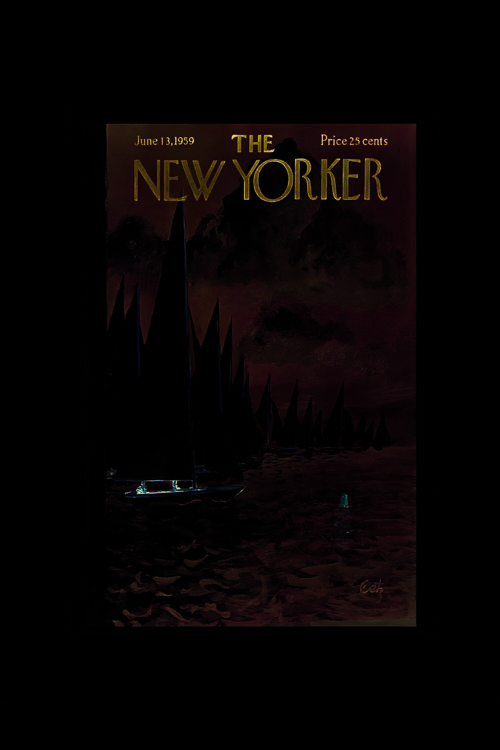 June 13, 1959 The New Yorker Duvar Posteri - Kalın Kağıt - Çerçevesiz