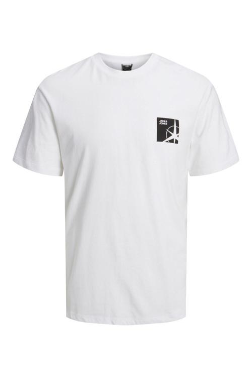 Jack Jones Arkası Baskılı Yuvarlak Yaka Erkek Tişört 12235164