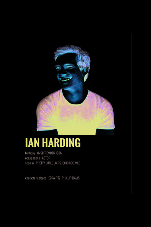 Ian Harding Film Info Card Bilgi Kartı Duvar Posteri