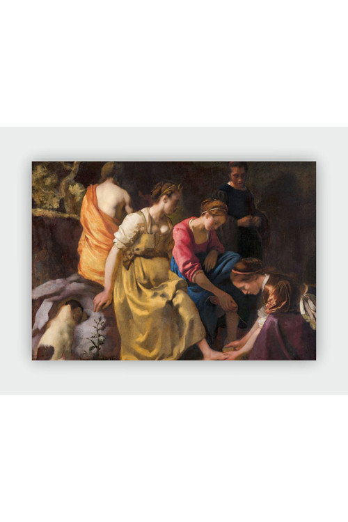 Diana And Her Companions Johannes Vermeer Duvar Posteri - Kalın Kağıt - Çerçevesiz