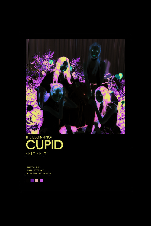 Fıfty Fıfty The Beginning: Cupid K-Pop Duvar Posteri - Duvar Dekoru - Kalın Kağıt - Çerçevesiz