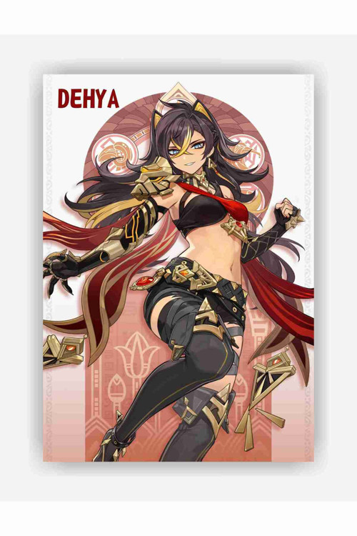 Genshin Impact Dehya Gaming Anime Duvar Posteri - Kalın Kağıt - Çerçevesiz
