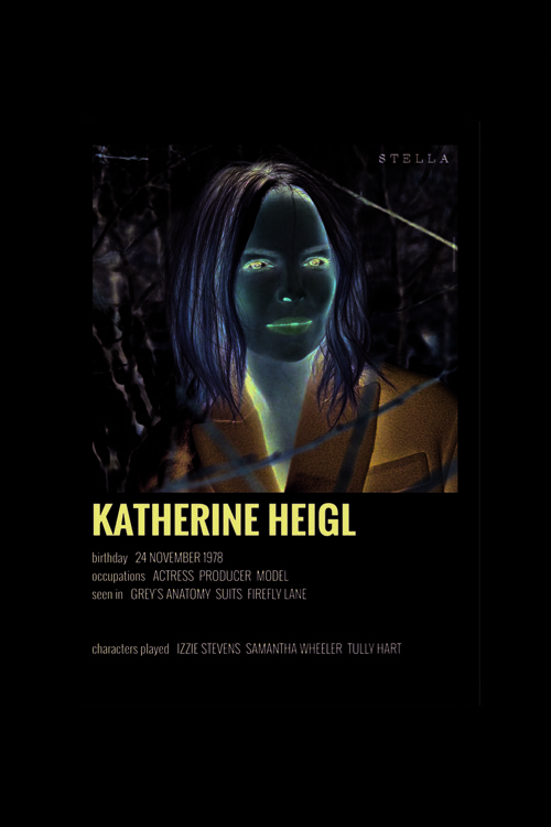 Katherine Heigl Film Info Card Bilgi Kartı Duvar Posteri