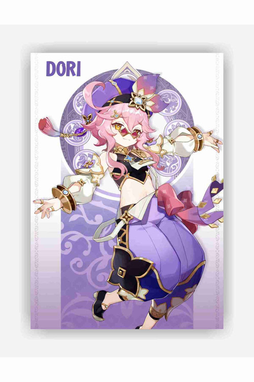 Genshin Impact Dori Gaming Anime Duvar Posteri - Kalın Kağıt - Çerçevesiz