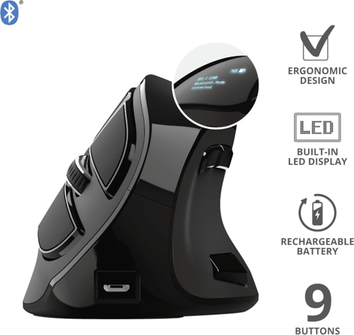 Voxx 23731 Şarj Edilebilir Optik Kablosuz Mouse 2400 Dpi