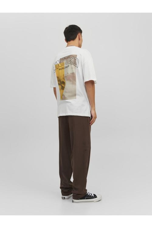 Sirt Baskili Bisiklet Yaka Tisört- Brink