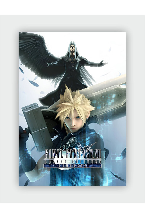 Final Fantasy Vıı Game Hd Manga Duvar Posteri - Kalın Kağıt - Çerçevesiz