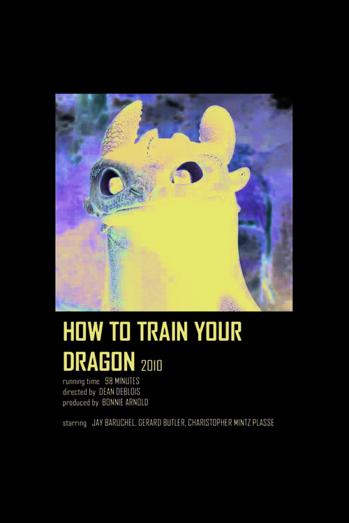 How To Train Your Dragon Film Info Card Bilgi Kartı Duvar Posteri
