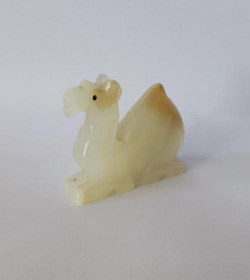 Deve Oniks Taşı Biblo Mermer Onix Ev Ofis Dekor Masa Süsü