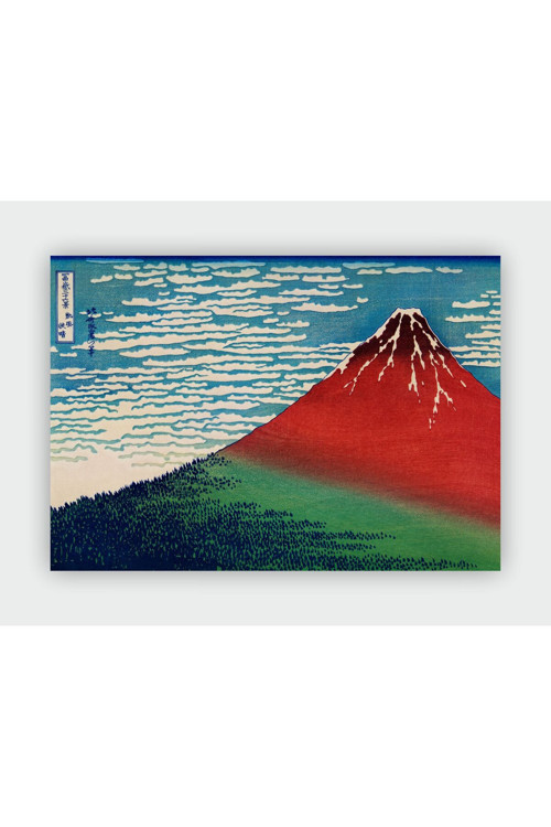 Fine Wind, Clear Morning Katsushika Hokusai Duvar Posteri - Kalın Kağıt - Çerçevesiz