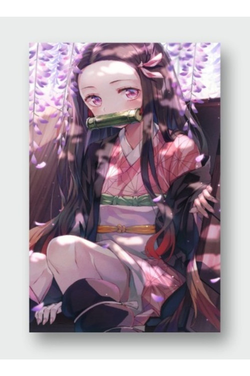 Demon Slayer Kamado Nezuko Anime Manga Poster - Yüksek Çözünürlük Hd Duvar Posteri