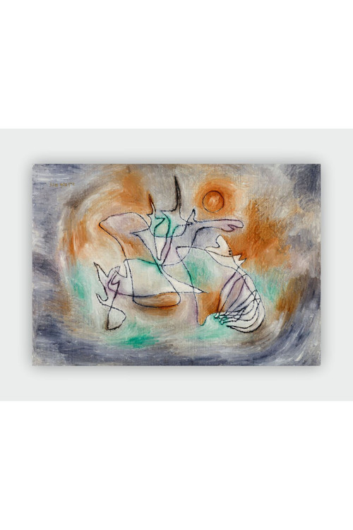 Howling Dog Paul Klee Duvar Posteri - Kalın Kağıt - Çerçevesiz