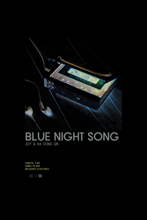 Joy & Ha Dong Qn Blue Night Song K-Pop Duvar Posteri - Duvar Dekoru - Kalın Kağıt - Çerçevesiz