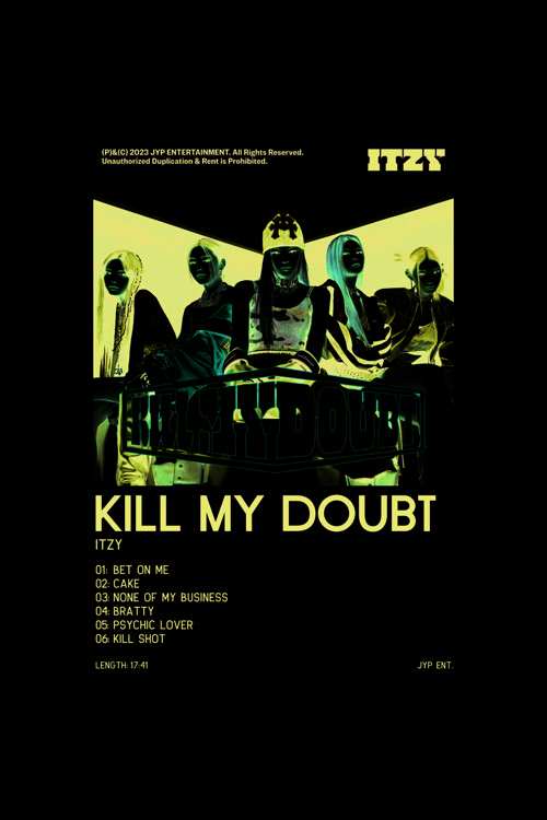 Itzy Kill My Doubt K-Pop Duvar Posteri - Duvar Dekoru - Kalın Kağıt - Çerçevesiz