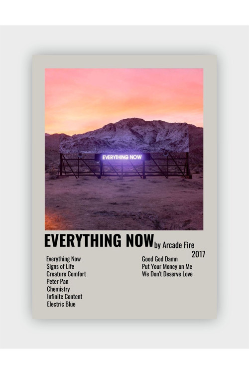 Everything Now Duvar Posteri - Duvar Dekoru - Kalın Kağıt - Çerçevesiz
