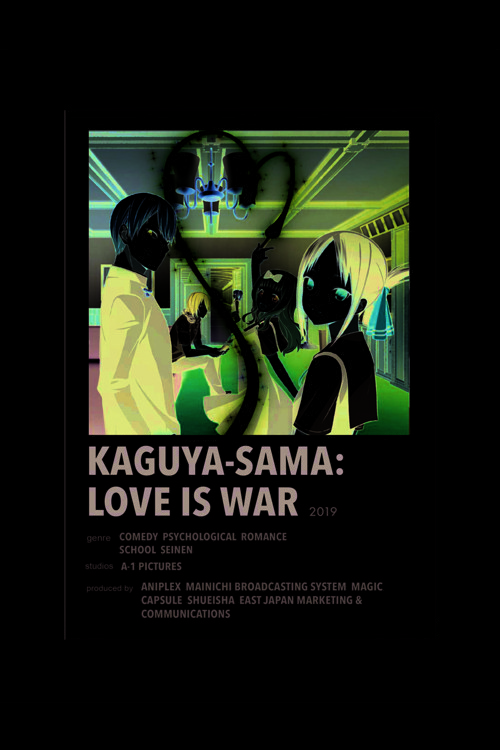 Kaguya-Sama: Love Is War Anime Info Card Bilgi Kartı Minimalist Poster