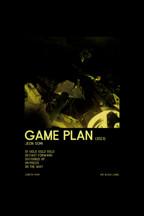 Jeon Somı Game Plan K-Pop Duvar Posteri - Duvar Dekoru - Kalın Kağıt - Çerçevesiz