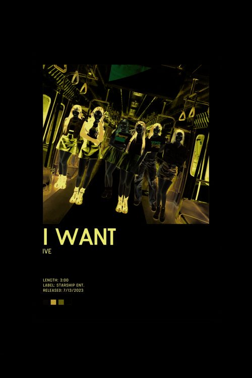 Ive I Want K-Pop Duvar Posteri - Duvar Dekoru - Kalın Kağıt - Çerçevesiz
