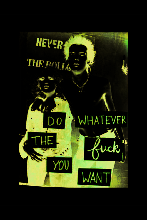 Do Whatever The F*Ck You Want Punk Rock Metal Duvar Posteri - Kalın Kağıt - Çerçevesiz