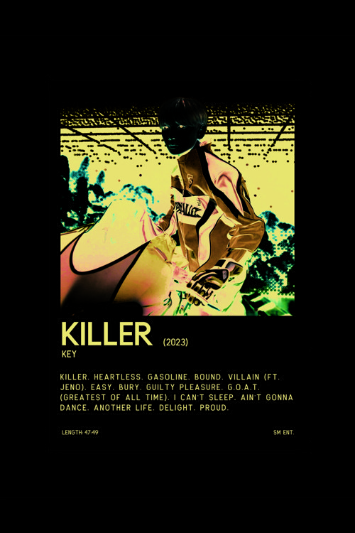 Key Killer K-Pop Duvar Posteri - Duvar Dekoru - Kalın Kağıt - Çerçevesiz