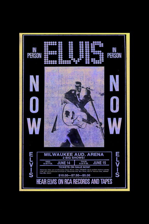 Elvıs In Person Rock Müzik Duvar Posteri - Kalın Kağıt - Çerçevesiz